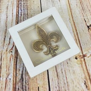 Oscar de la Renta Fleur de Lis Vintage Broach Pin